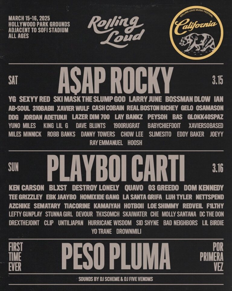 Peso Pluma encabeza Rolling Loud California 2025