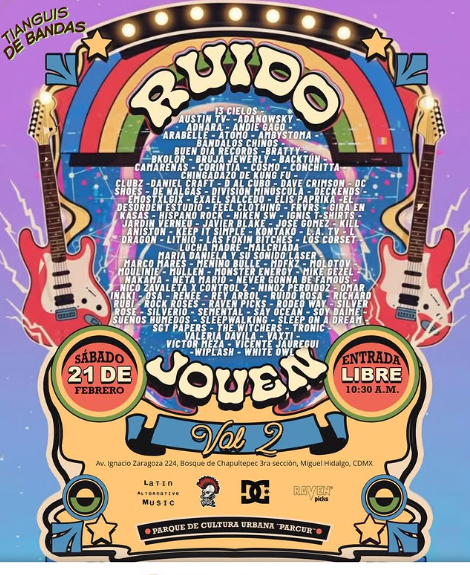 Ruido Joven Vol. 2: el megabazar de merch y conciertos gratis que sacudirá la CDMX