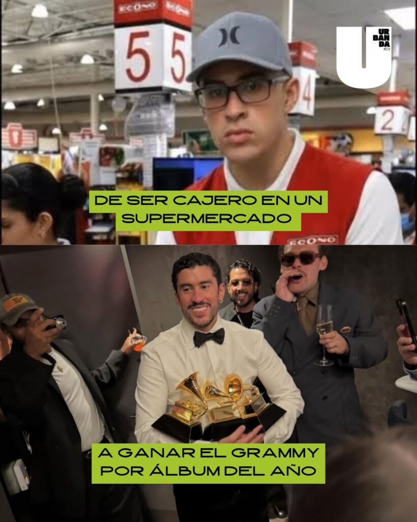 Antes de ser famoso, Bad Bunny trabajaba en un supermercado y una cadena de comida rápida / Créditos: Instagram Urbanda 