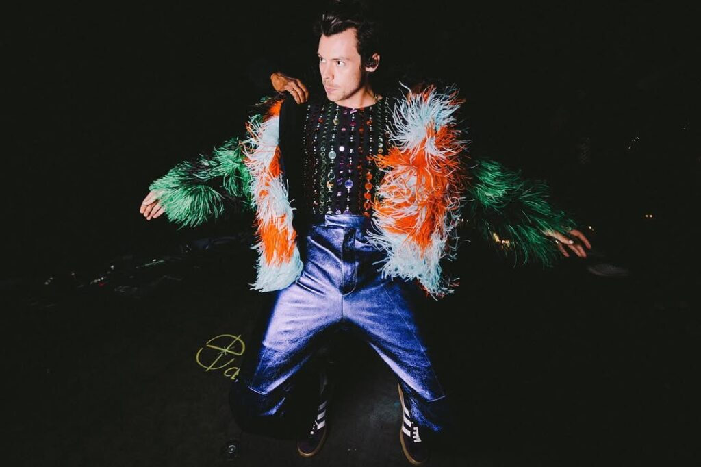 Durante el Love On Tour, Harry y el público apostó por un look más extravagante / Créditos: Instagram Harry Styles.