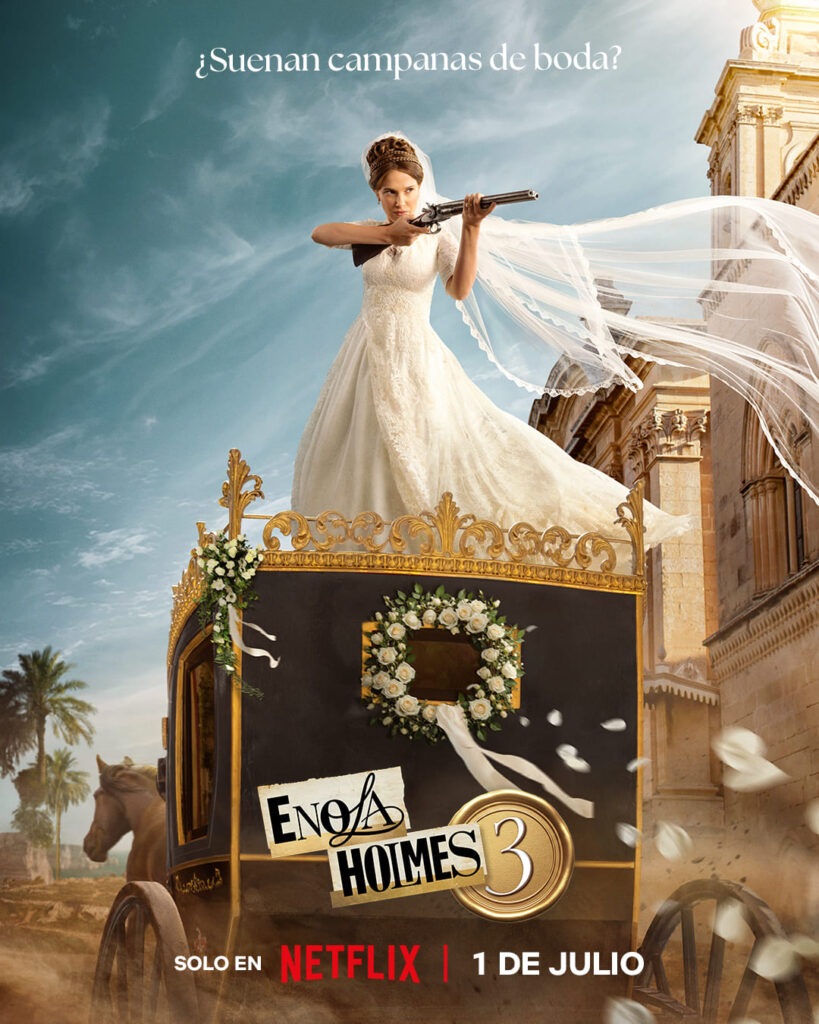 La nueva película arranca con una aventura importante en su vida personal, su boda / Créditos: Instagram Netflix.